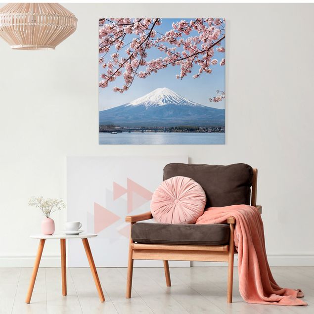 Tableau paysages Cherry Blossoms With Mt. Fuji