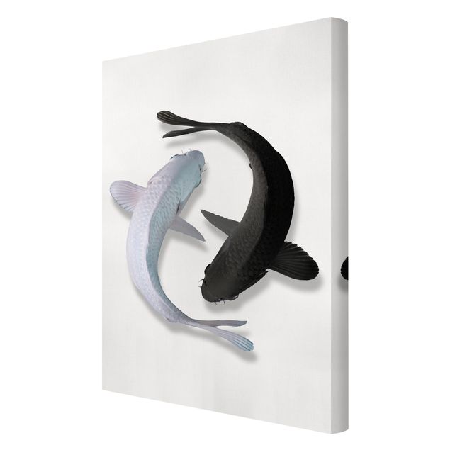 Tableaux animaux Poisson Ying Yang