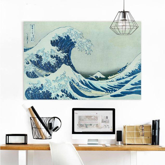 Tableau paysages Katsushika Hokusai - La grande vague à Kanagawa