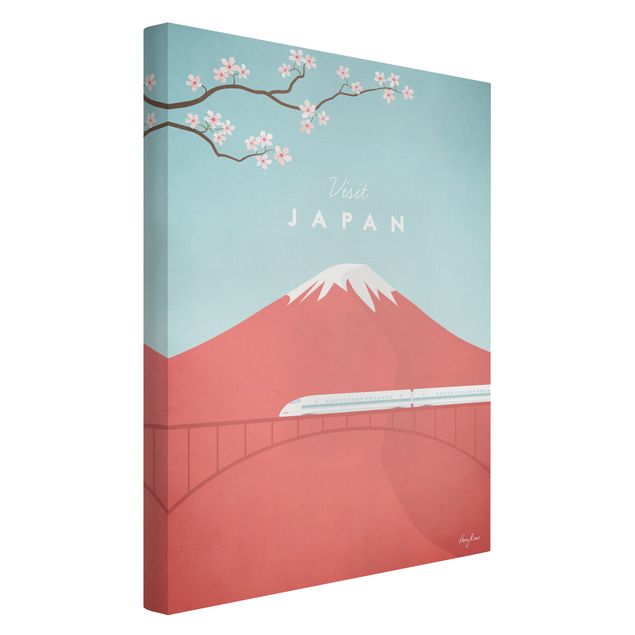 Toiles montagne Poster de voyage - Japon