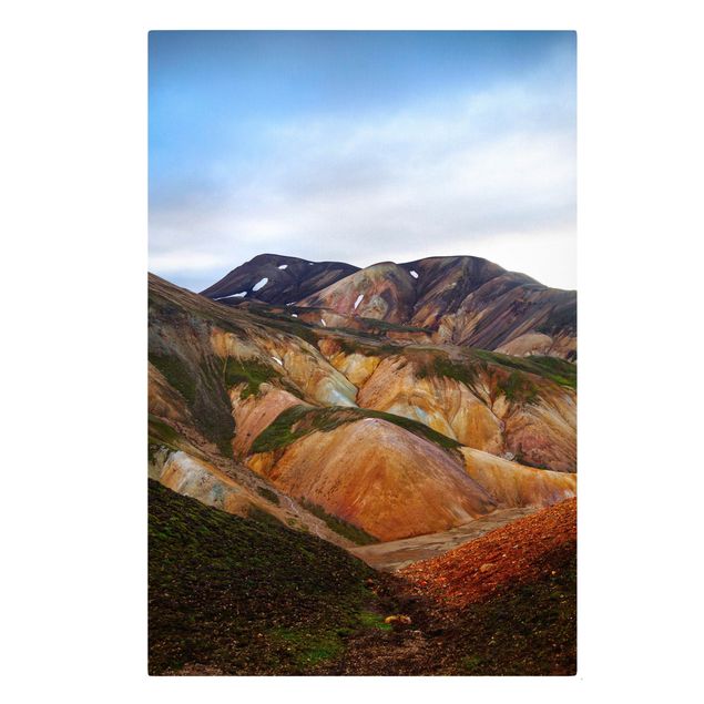 Tableaux modernes Montagnes colorées en Islande