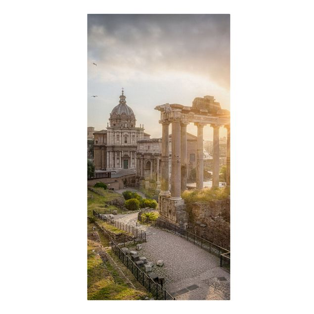 Tableau ville du monde Forum Romanum au lever du soleil