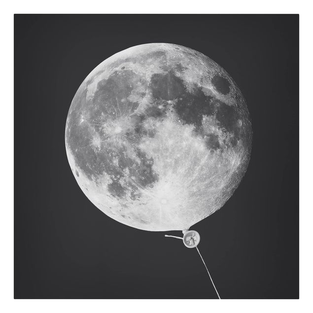 Reproduction tableau sur toile Ballon avec Lune