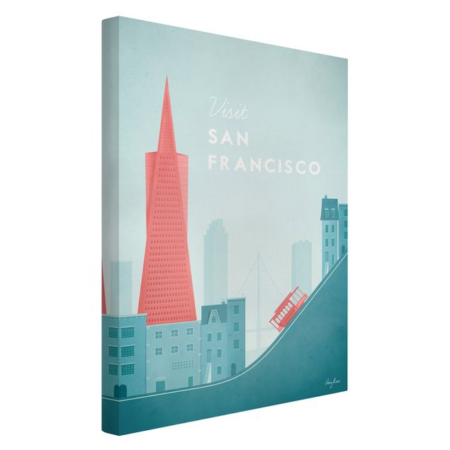 Tableaux reproduction Poster de voyage - San Francisco