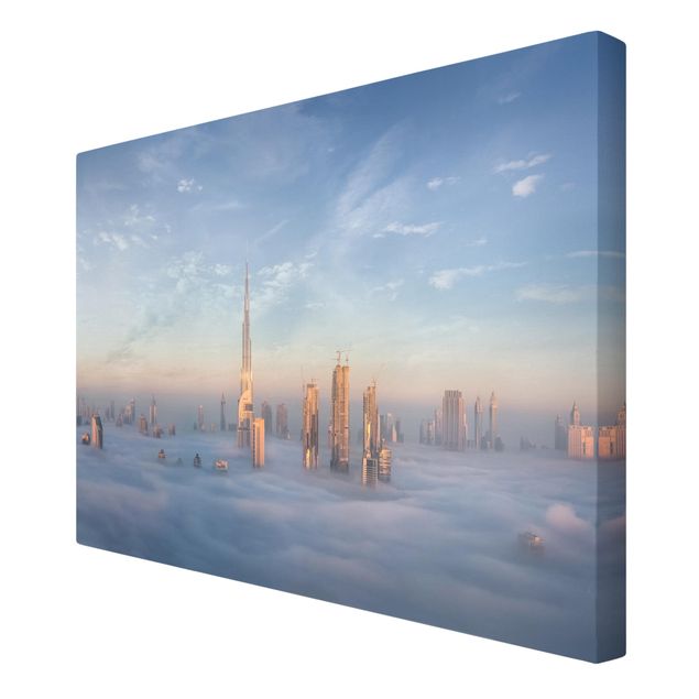 Tableau ville du monde Dubaï au-dessus des nuages