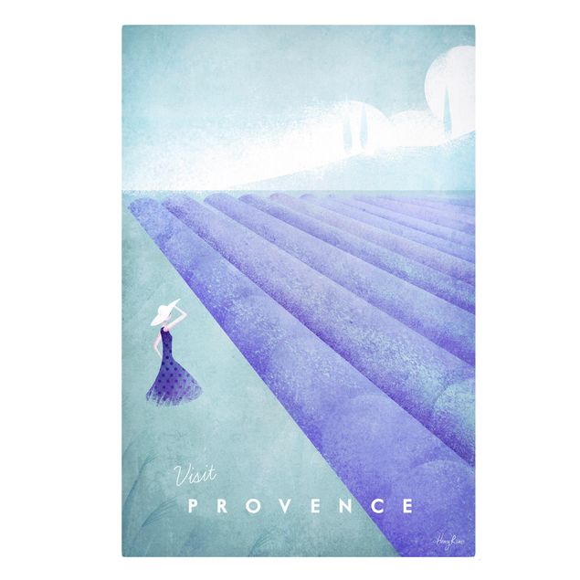 Tableau lilas Poster de voyage - Provence