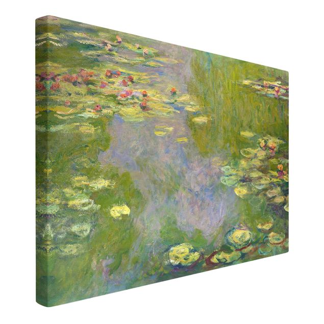 Toiles roses Claude Monet - Nénuphars verts