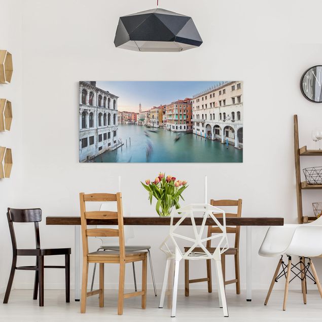 Tableaux moderne Vue du Grand Canal depuis le pont du Rialto Venise
