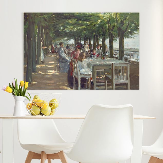 Tableau paysage Max Liebermann - La terrasse du restaurant Jacob