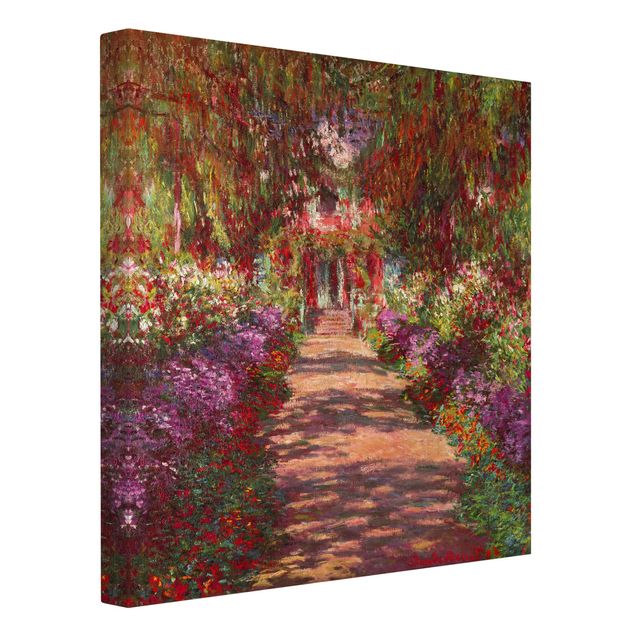 Tableau arbres Claude Monet - Allée dans le jardin de Monet à Giverny