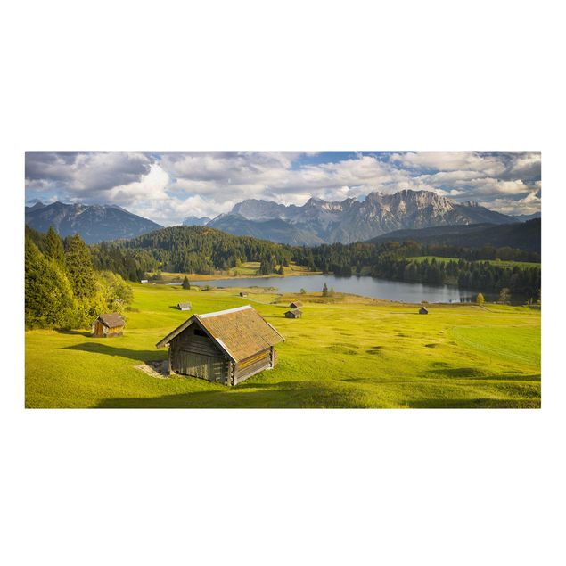 Toile imprimée paysage Lac Geroldsee Haute-Bavière