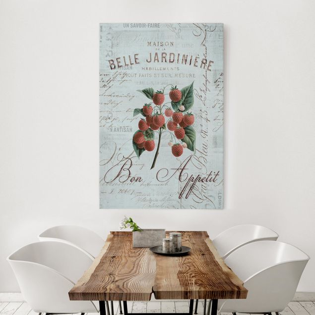 Tableau moderne Shabby Chic Collage - Framboise