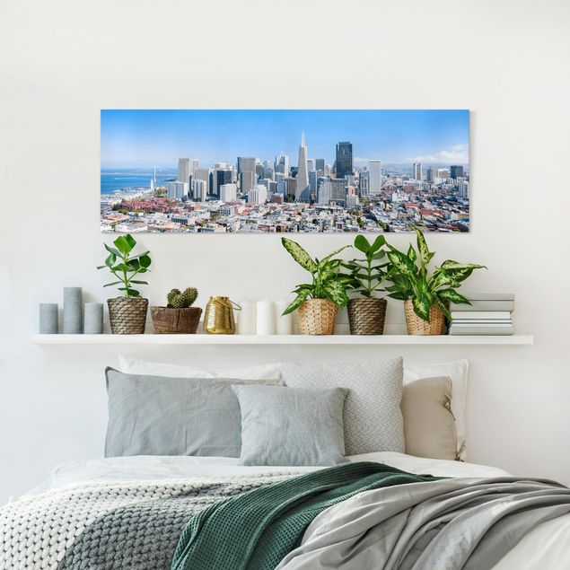 Tableau ville Silhouette urbaine de San Francisco