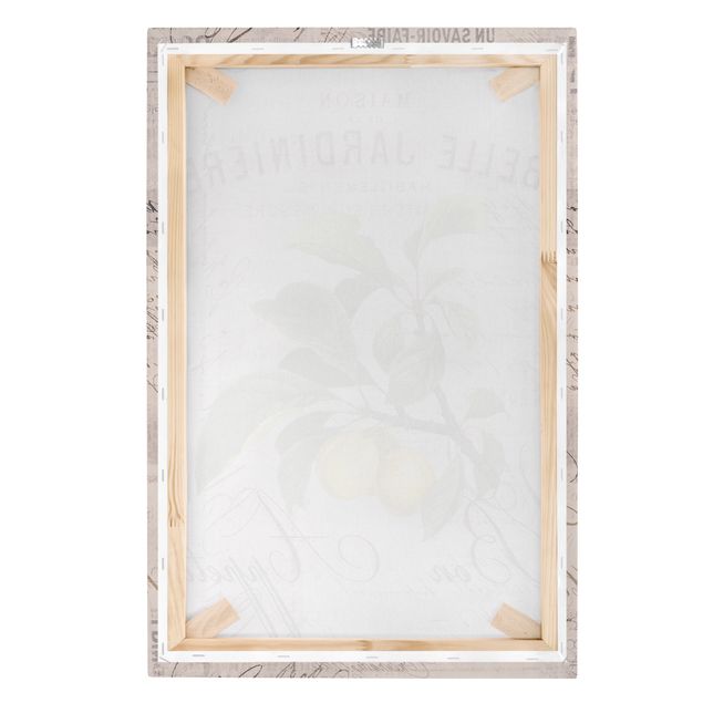 Impressions sur toile Collage Shabby Chic - Prune