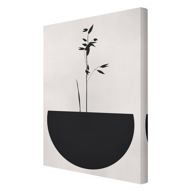 Tableaux noir et blanc Monde des Plantes Graphiques - Pousse Délicate