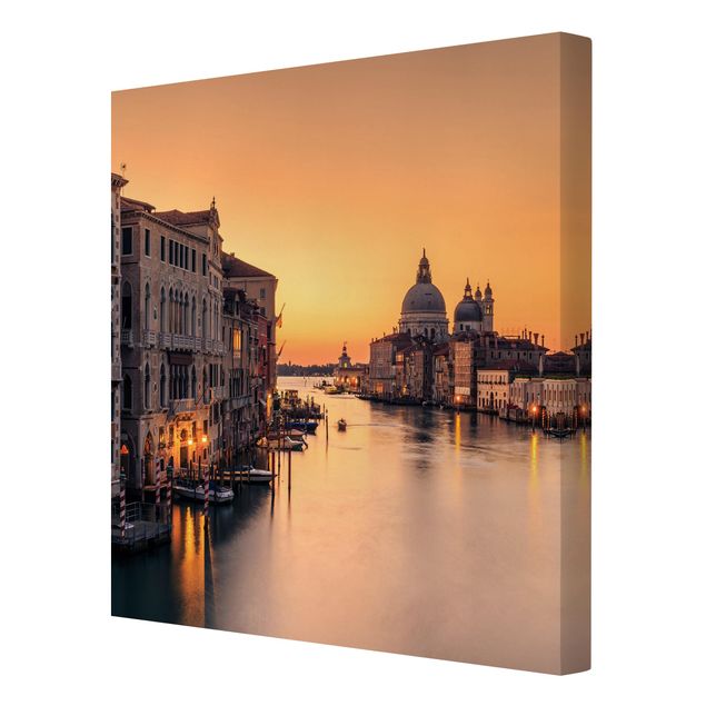 Tableau de ville Venise dorée