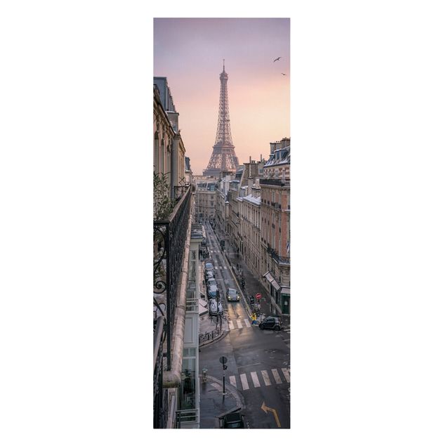 Tableaux modernes La Tour Eiffel au soleil couchant