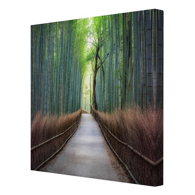 Tableau nature Le chemin à travers le bambou