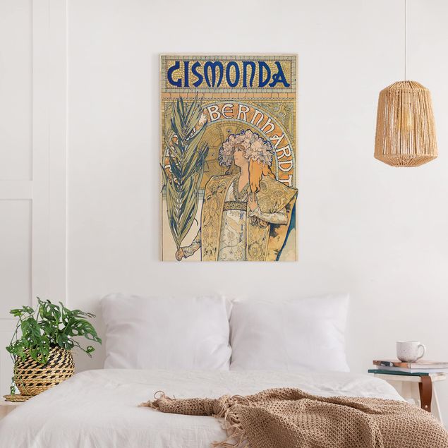 Tableaux klimt Alfons Mucha - Affiche pour la pièce Gismonda
