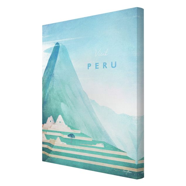 Tableau vintage Poster de voyage - Pérou
