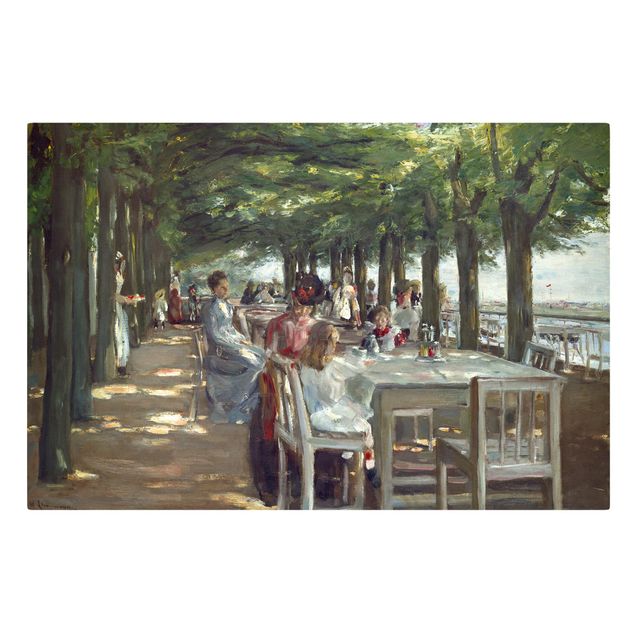 Tableau artistique Max Liebermann - La terrasse du restaurant Jacob