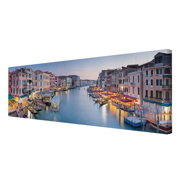 Tableau toile ville Soirée sur le Grand Canal à Venise