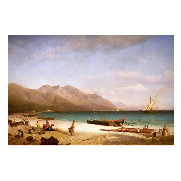 Tableaux plage Albert Bierstadt - Baie de Salerne