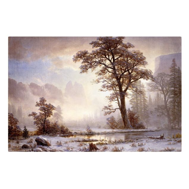 Tableaux Artistiques Albert Bierstadt - Vallée du Yosemite, chute de neige
