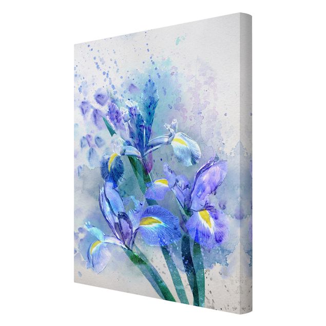 Tableaux muraux Aquarelle Fleurs Iris