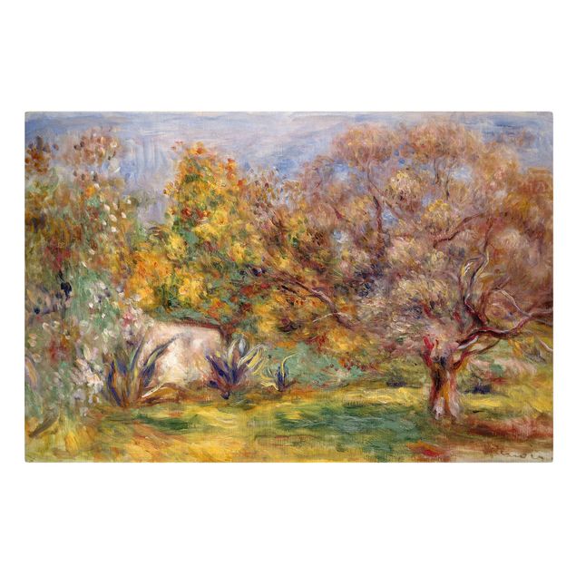 Tableau artistique Auguste Renoir - Jardin d'oliviers