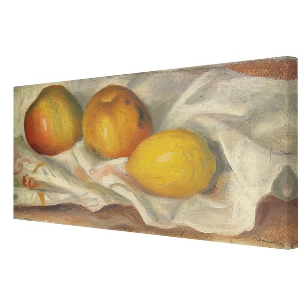 Tableau fruit Auguste Renoir - Deux pommes et un citron