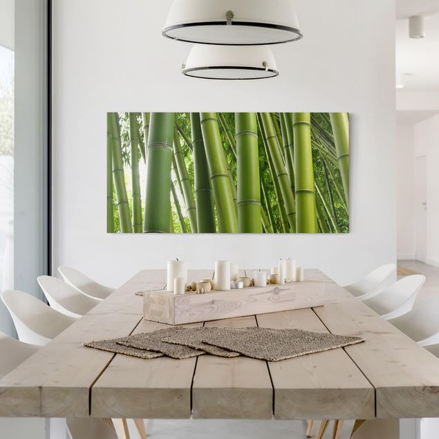 Tableau toile bambou Bamboo Trees