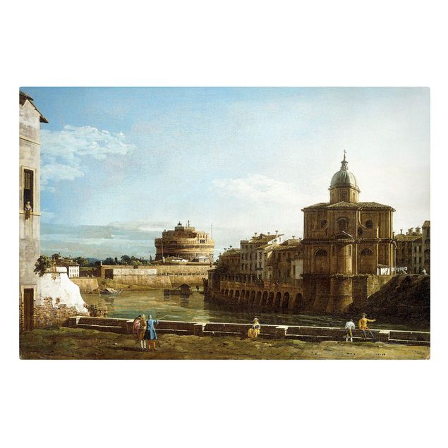 Courant artistique Postimpressionnisme Bernardo Bellotto - Vue de Rome sur les rives du Tibre