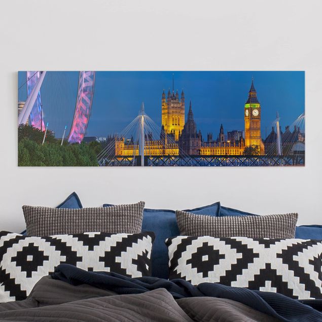 Déco murale cuisine Big Ben et Palais de Westminster à Londres la nuit