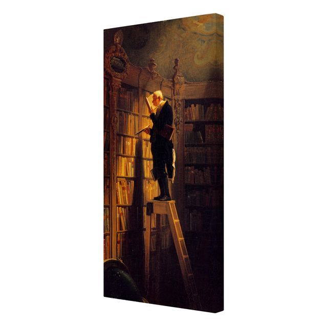 Tableau portrait Carl Spitzweg - Le rat de bibliothèque