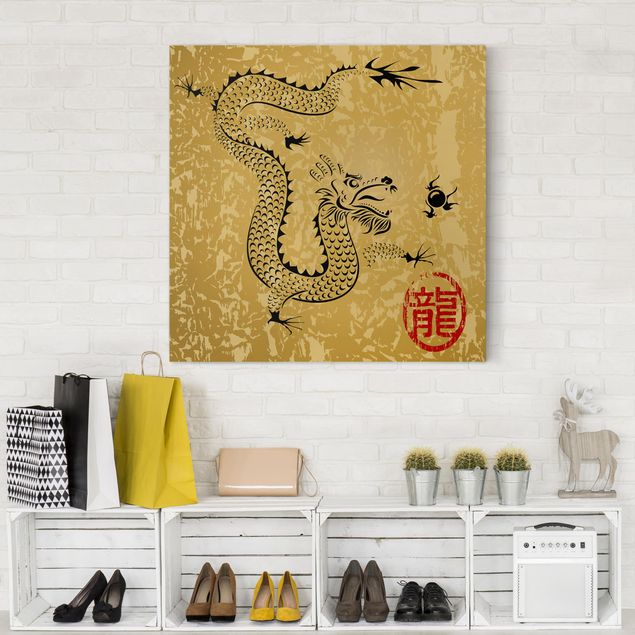 Tableaux zen Chinese Dragon