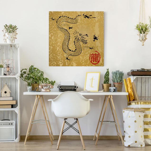 Tableaux vintage Chinese Dragon