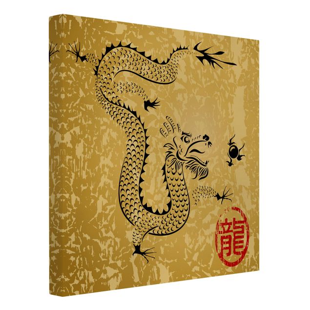Toile zen Chinese Dragon