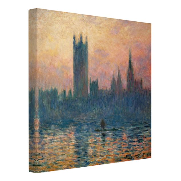 Tableau London Claude Monet - Coucher de soleil à Londres