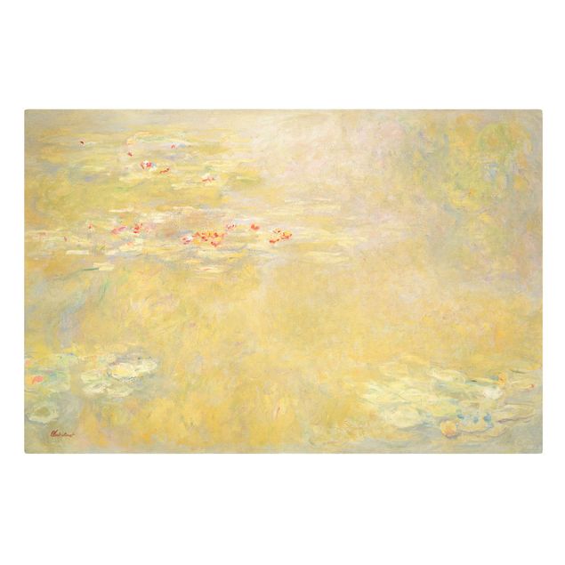 Toiles roses Claude Monet - L'étang aux nénuphars
