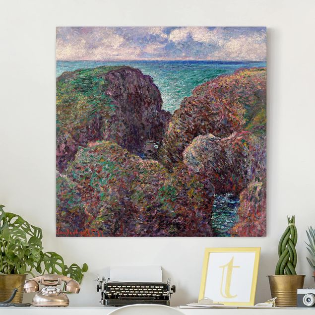 Tableaux paysage Claude Monet - Groupe de rochers à Port-Goulphar