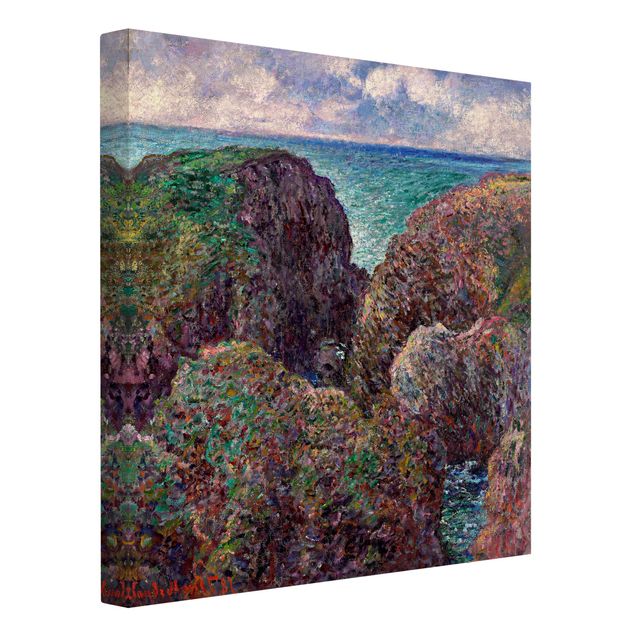 Tableaux mer Claude Monet - Groupe de rochers à Port-Goulphar