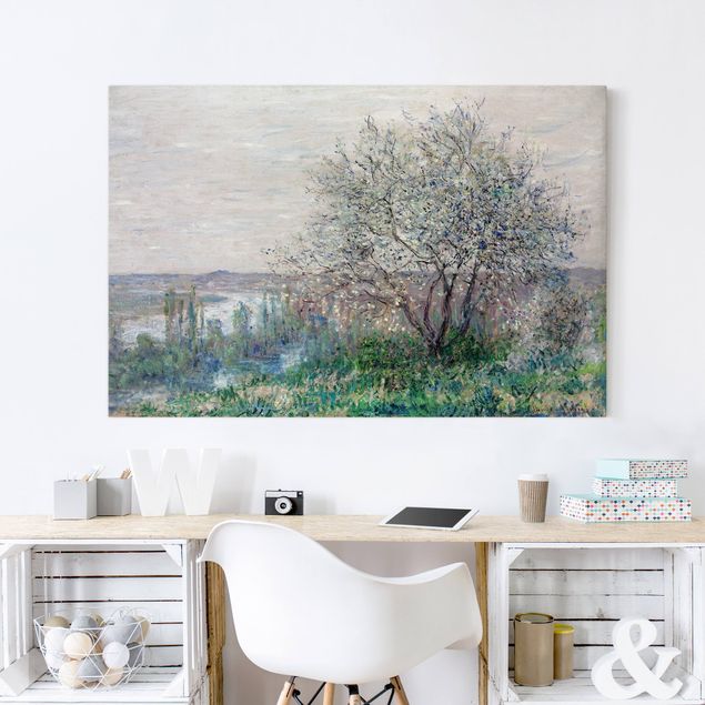 Tableaux paysage Claude Monet - Le printemps à Vétheuil