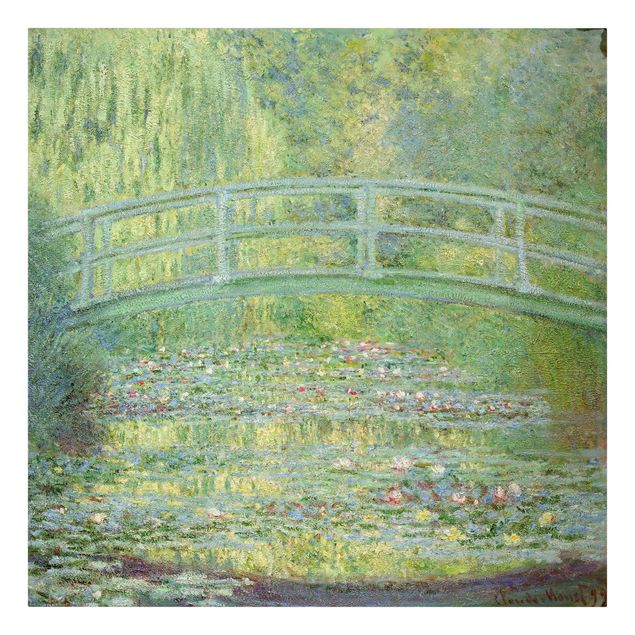 Toiles roses Claude Monet - Pont japonais