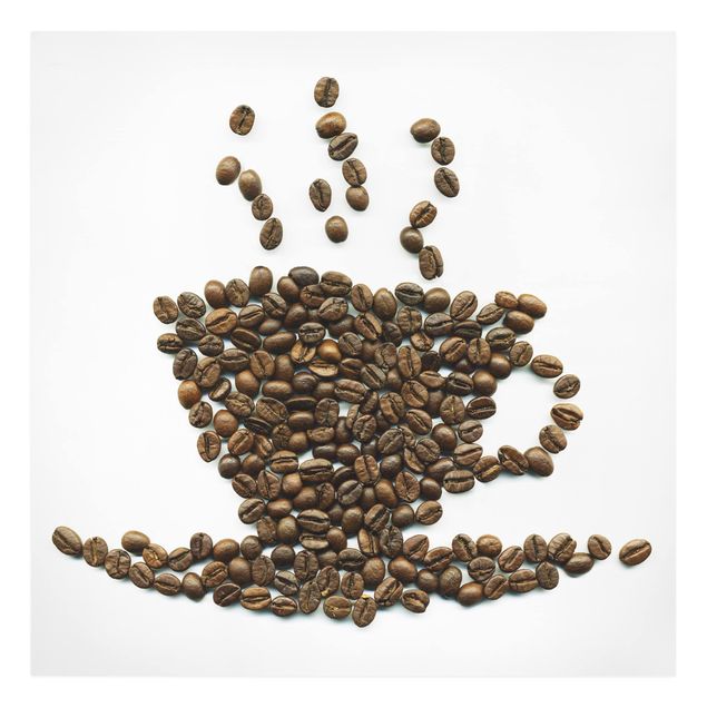 Tableau décoration Tasse de grains de café