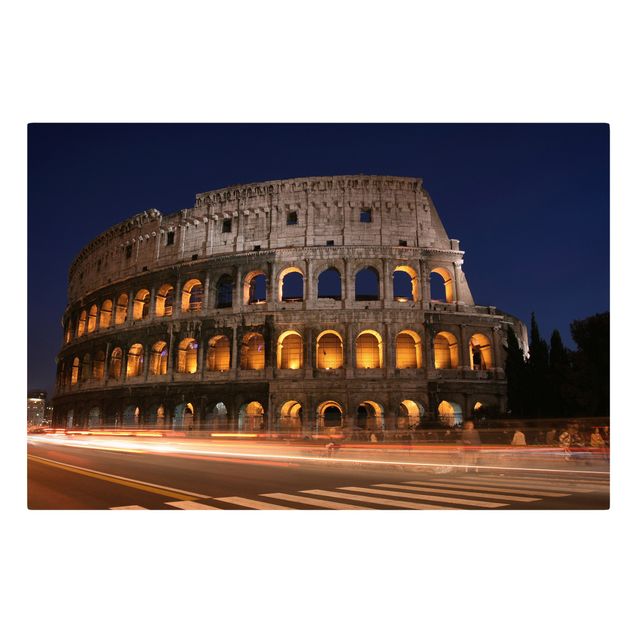 Tableaux moderne Colisée à Rome la nuit