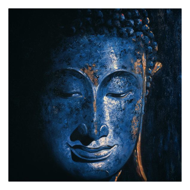 Tableau bleu Bouddha de Delhi