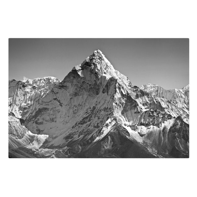 Tableaux sur toile en noir et blanc L'Himalaya II