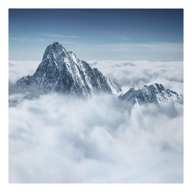 Tableau moderne Les Alpes au-dessus des nuages