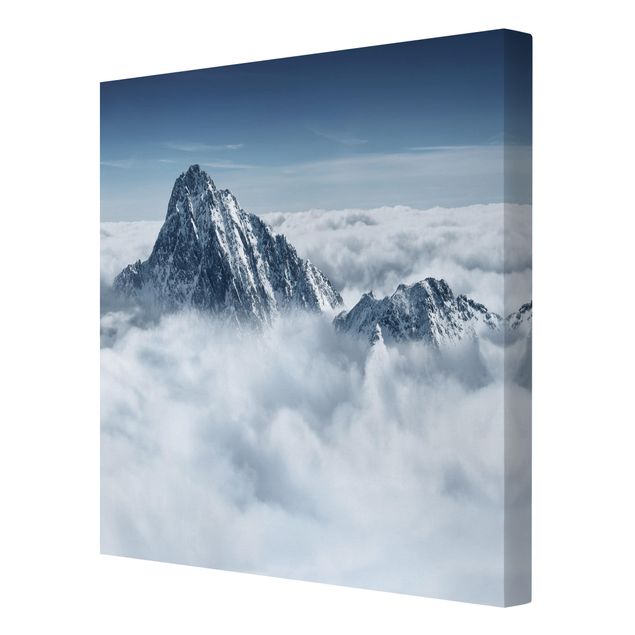 Tableau nature Les Alpes au-dessus des nuages